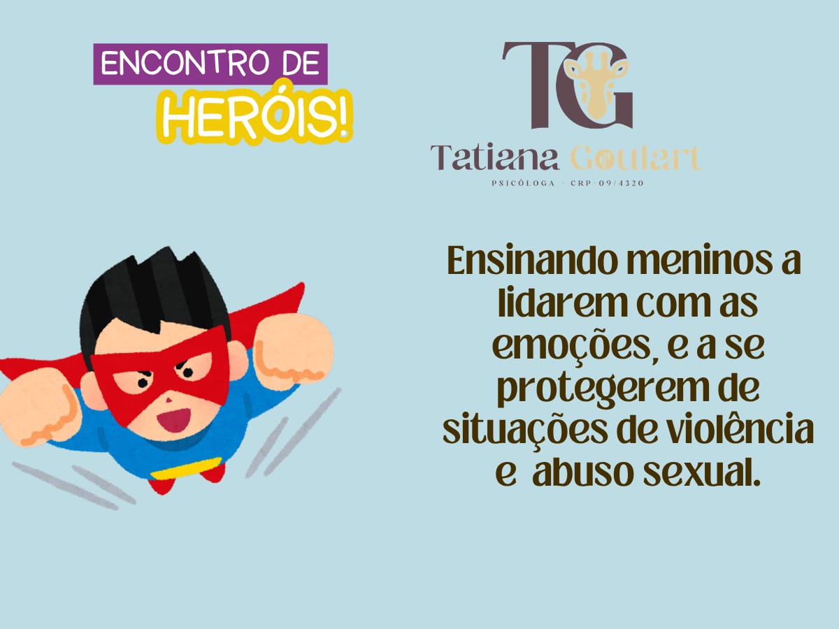 Cartaz da oficina Encontro de Heróis