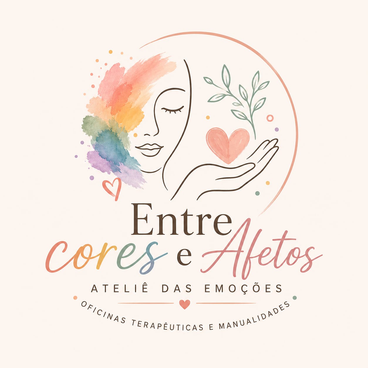 Logo da oficina Entre Cores e Afetos